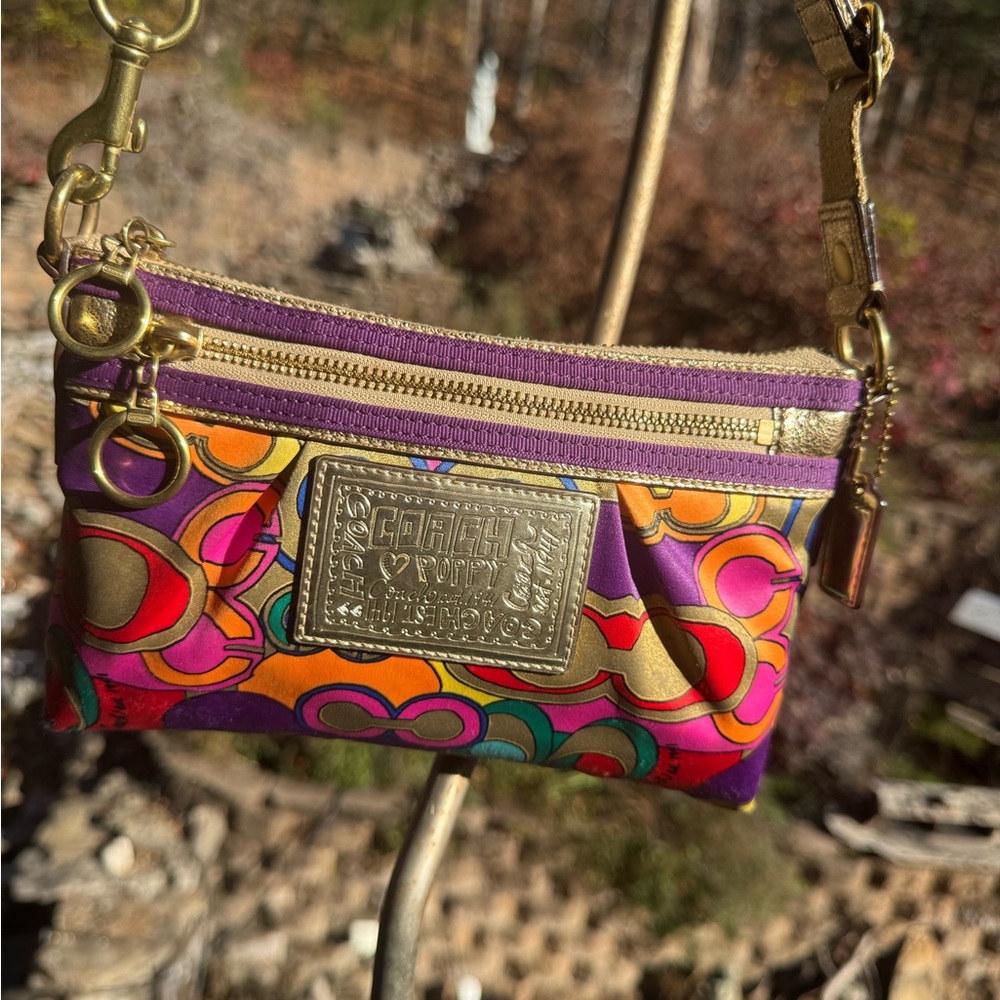 Coach Poppy Multicolor Y2K Shoulder/Crossbody Bag ✨💖🐱‎ — Excellent Condition